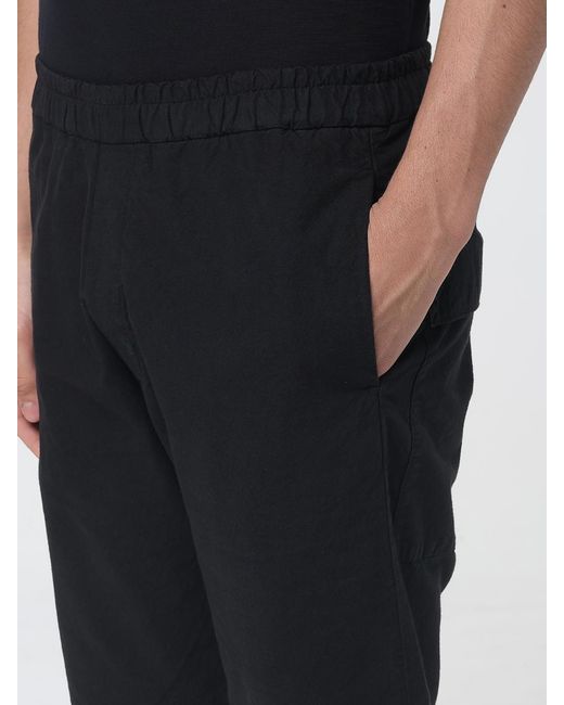Barena Black Cotton Jogging Shorts for men