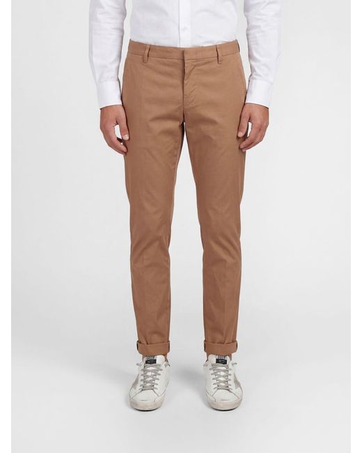 Dondup Natural Cotton Blend Chino Trousers for men