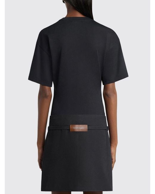Courreges Black CourrÈ Ges Cotton T-Shirts With Logo