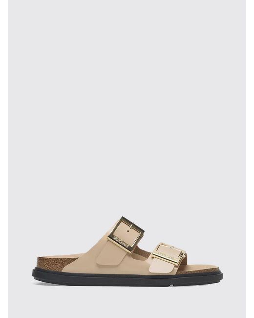 Birkenstock White Arizona Droplet Buckle Sandals