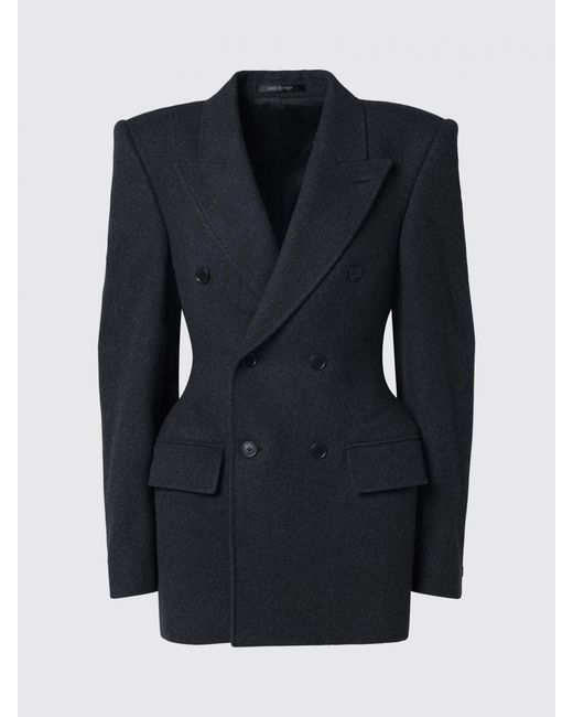 Balenciaga Blue Cashmere Double-Breasted Blazer
