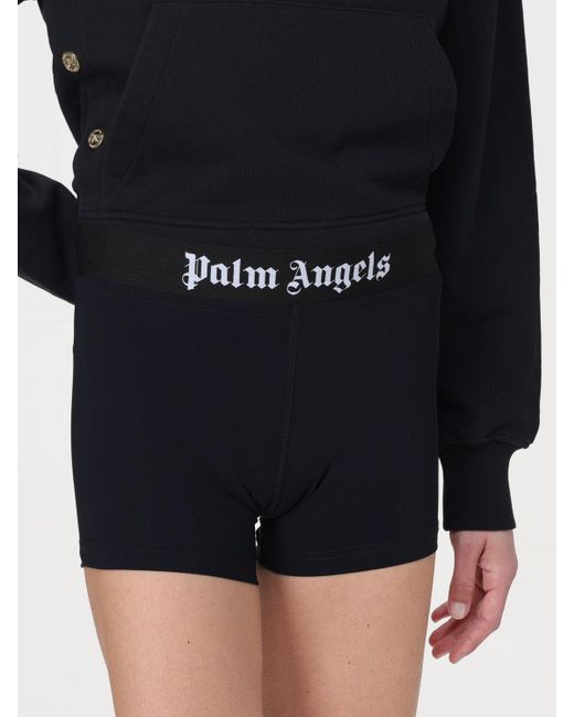 Pantaloncino in tessuto stretch di Palm Angels in Black