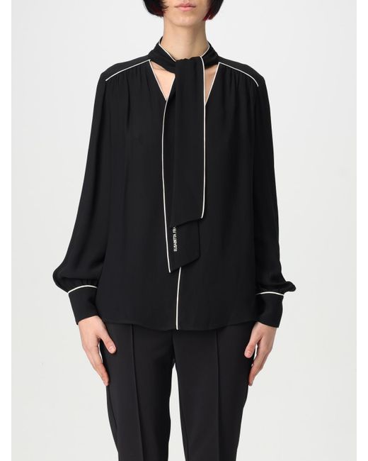 Elisabetta Franchi Black Hemdbluse Damen