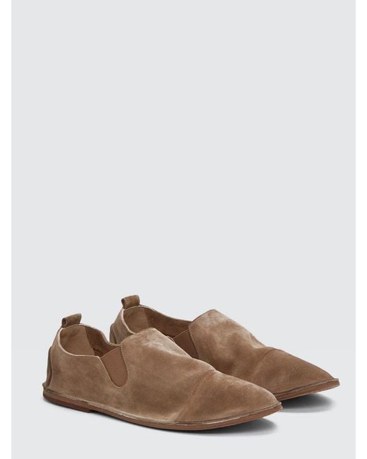 Marsèll Brown Strasacco Suede Loafers for men
