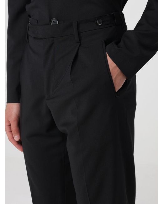 Barena Black Virgin Wool Tailored Trousers for men