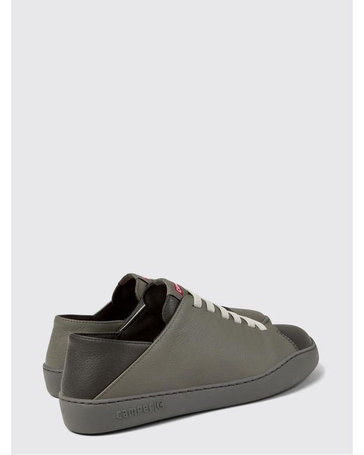 Camper Gray Twins Leather Sneakers for men