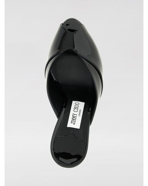 Jimmy Choo Black Brigitte Patent Leather Mules