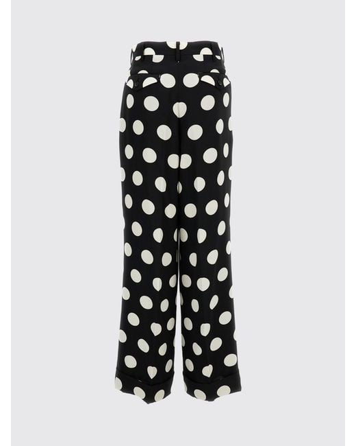 Junya Watanabe White Polka Dot Crêpe Palazzo Trousers