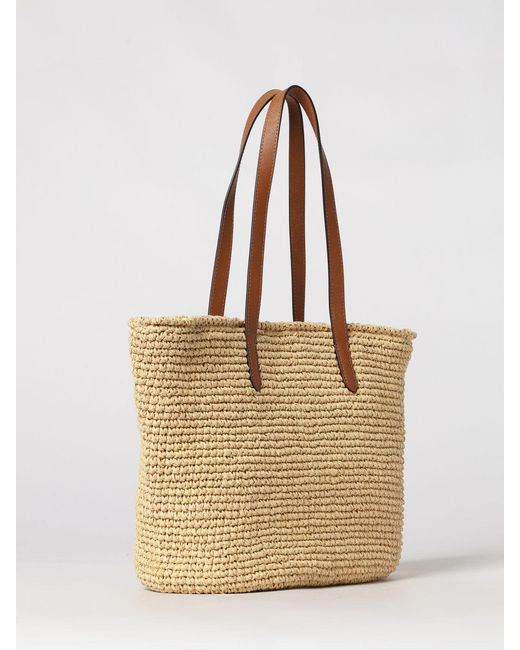 Ralph Lauren Natural Lainey Raffia Bag