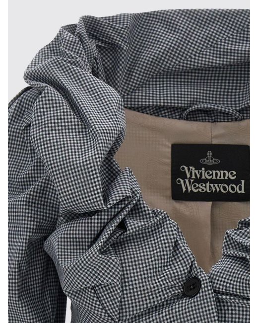 Vivienne Westwood Gray Cotton Blazer With Belt