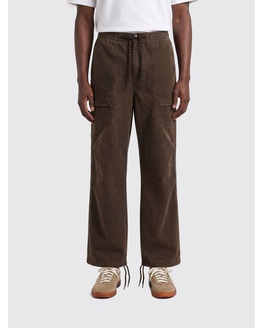 Entire studios Brown Cotton Drawstring Trousers for men
