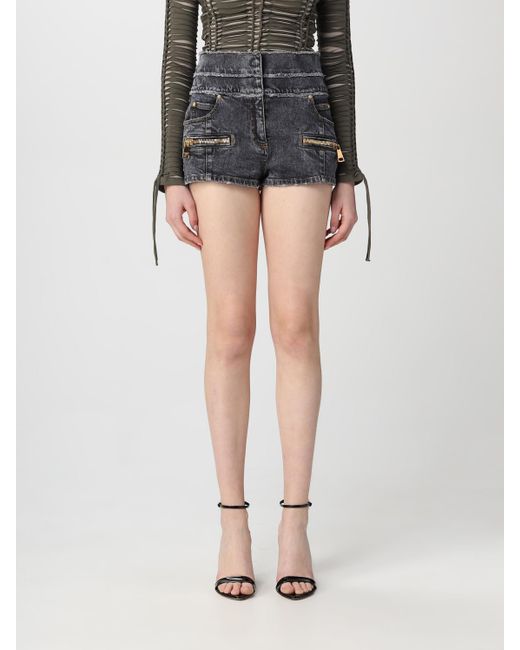 Balmain Black Shorts Damen