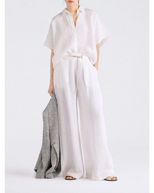 Momoní White MomonÌ Linen Shirt
