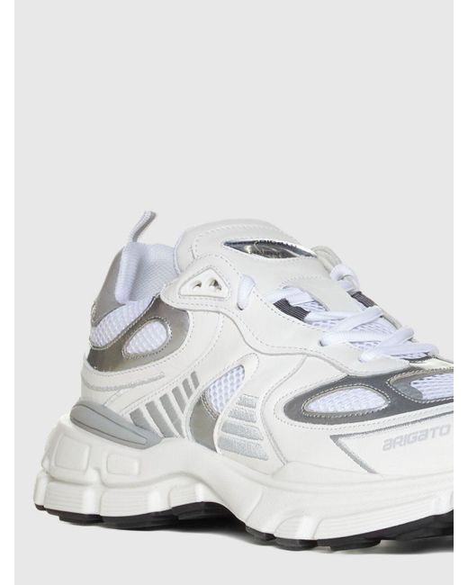 Sneakers Sphere Runner in pelle e mesh di Axel Arigato in White