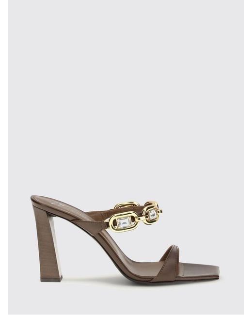 Giuseppe Zanotti White Muse Chain-Embellished Sandals