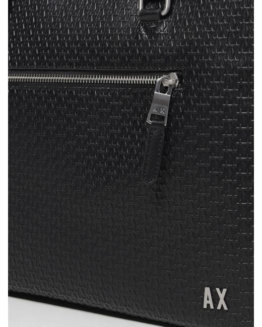 Borsa Porta Pc di ARMANI EXCHANGE in Black da Uomo