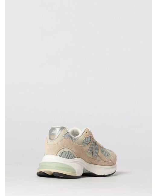 New Balance White 2010 Suede And Mesh Sneakers for men