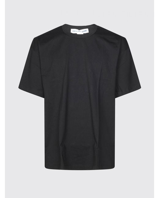 Comme des Garçons Black Comme Des GarÇ Ons Oversized Cotton T-Shirt With Logo for men