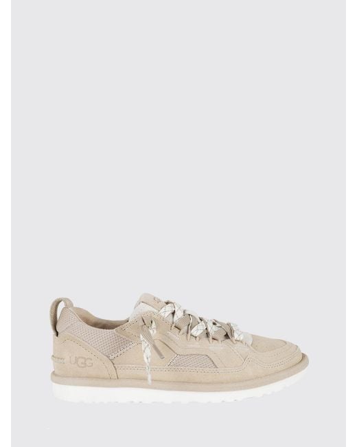 Ugg Natural Minimel Suede And Mesh Sneakers