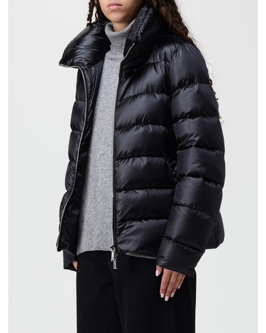 Moorer Black Quilted Nylon Down Jacket