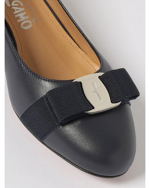 Ferragamo Blue High Heel Shoes