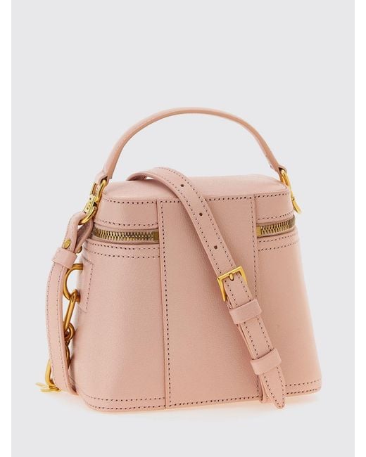 Balmain Pink Pulse Vanity Leather Bag