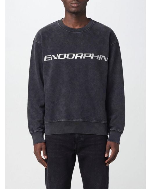 MSGM Blue Relaxed Fit Crewneck Sweatshirt for men