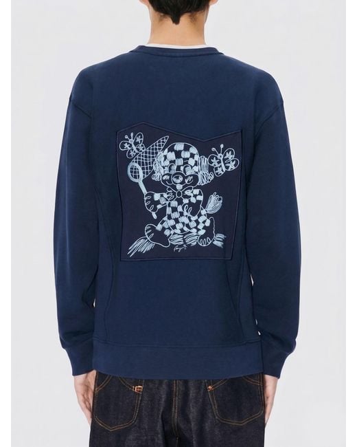 KENZO Blue Sweatshirt for men