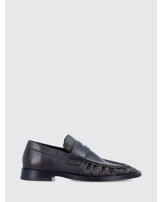 Miista White Smooth Cowhide Penny Loafers With Rubber Sole