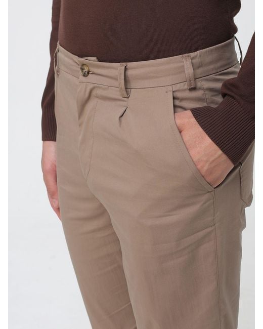 Brooksfield Natural Cotton Gabardine Chino Trousers for men