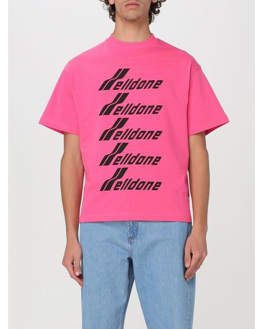 we11done Pink T-shirt for men