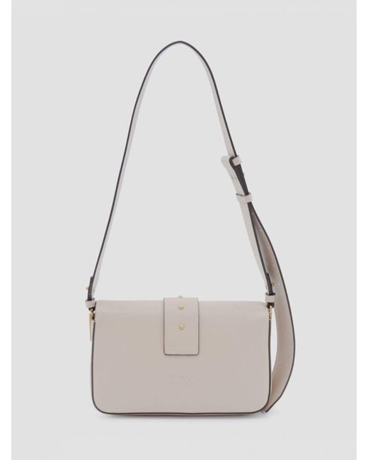 Pinko White Shoulder Bag