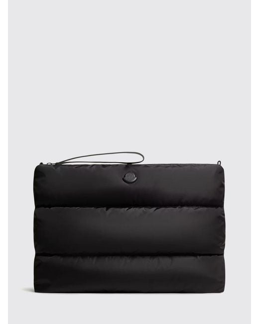 Moncler Black Caradoc Quilted Nylon Laptop Case for men
