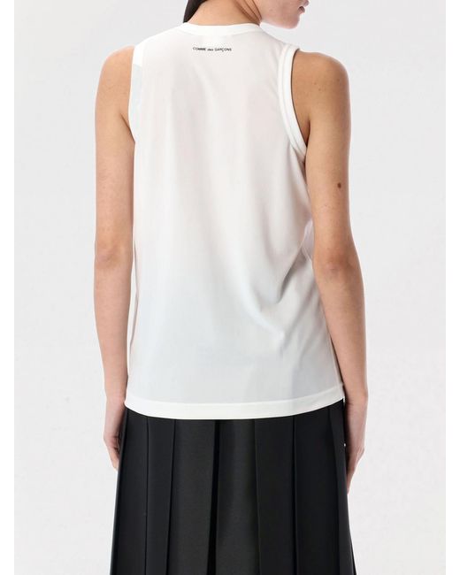 Comme des Garçons White Tank Top