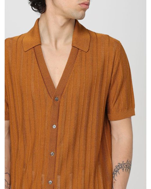Roberto Collina Orange Shirt for men