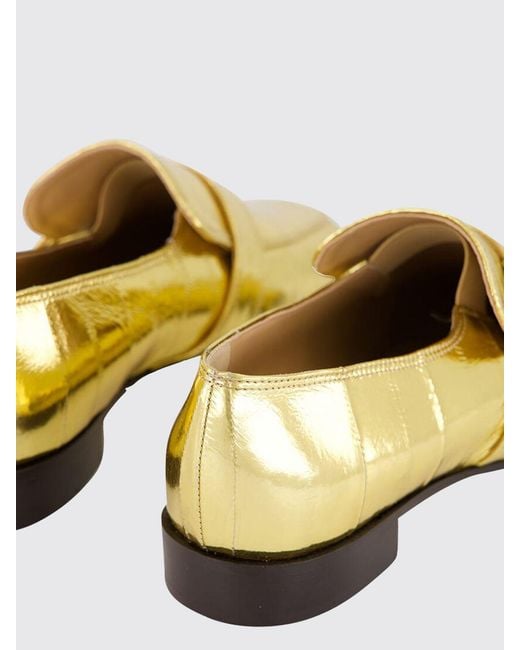 Ferragamo Metallic Hug Laminated Leather Loafers