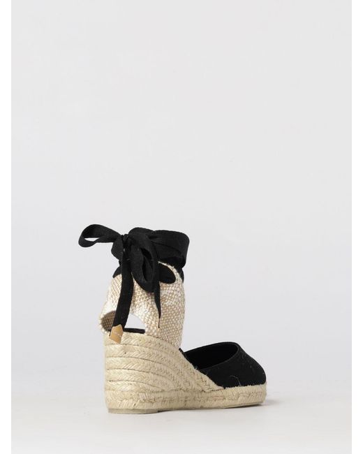 Castaner Black Carina Cotton Canvas Espadrilles