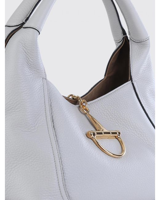 Gucci Gray Softbit Grained Leather Bag