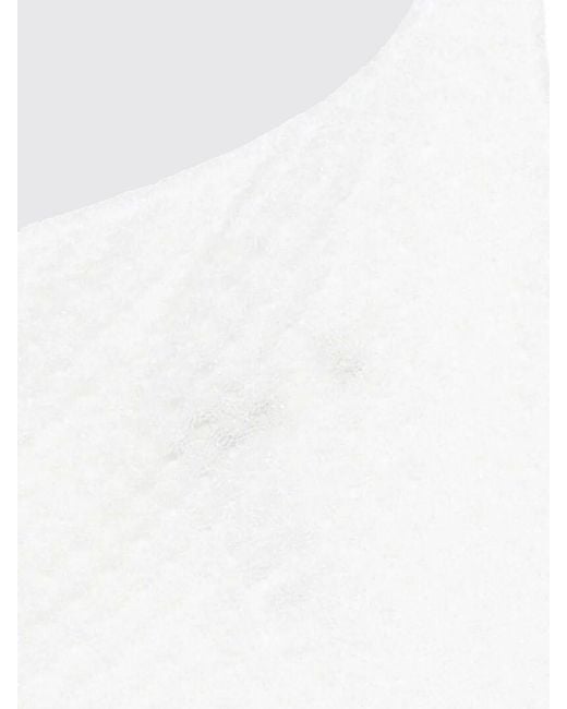 Missoni White One Shoulder One Piece Swimsuit