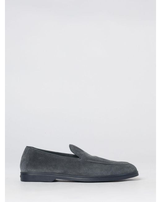 Doucal's White Suede Loafers for men