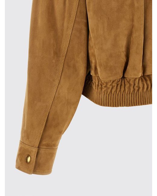 Versace Blue Suede Leather Shirt-Style Bomber Jacket With Classic Collar