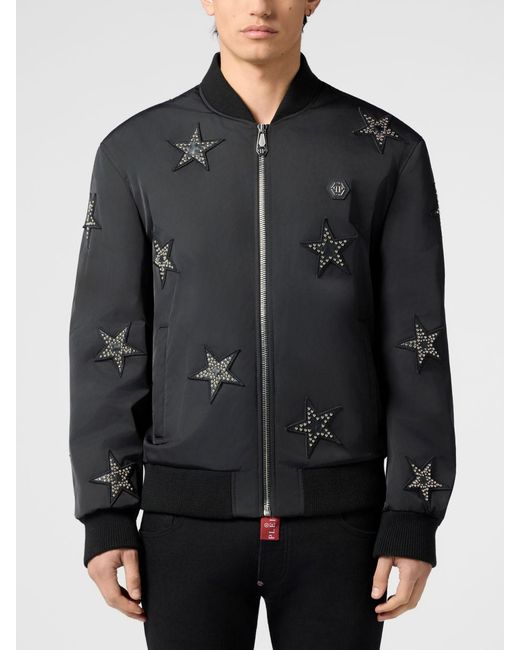 Philipp Plein Gray Jacket for men