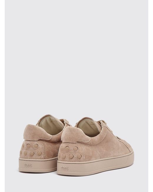 Tod's Natural Suede Sneakers