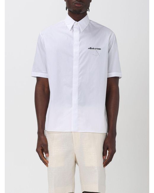 Camisa Fendi de hombre de color White
