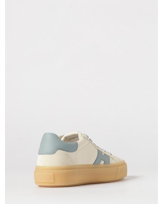 Hogan Natural Crosswind Leather Sneakers