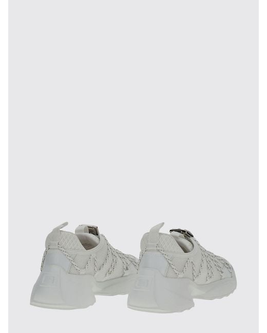 Roger Vivier White Viv' Zag Mesh Sneakers With Jewel Detail
