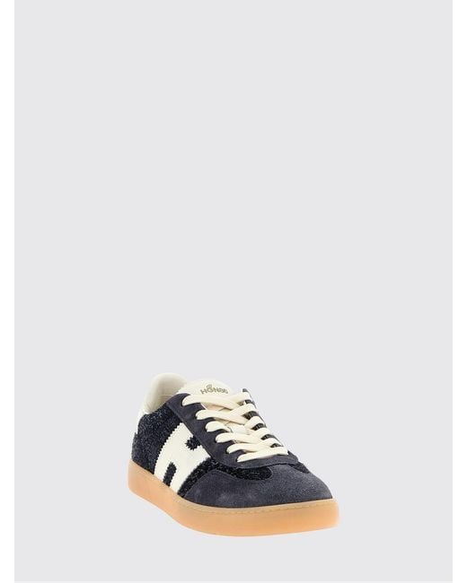 Hogan White Cool Leather And Suede Sneakers With H Logo And Rubber Sole for men