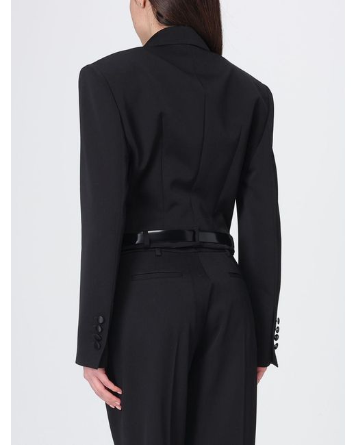 Dolce & Gabbana Black Dolce &Amp Gabbana Crop Tuxedo Blazer