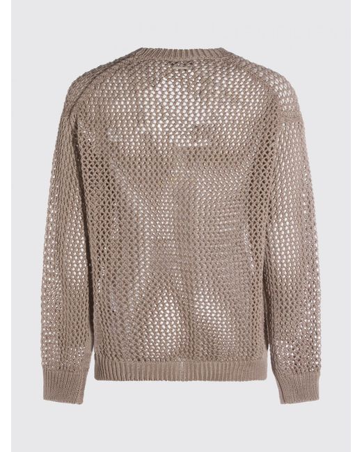 Maison Kitsuné Brown Maison KitsunÉ Cotton Knit Top for men