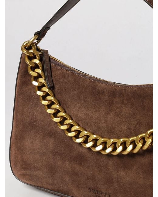 Twinset Brown Shoulder Bag